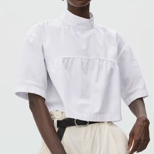 Everlane The Tiered Mockneck Top